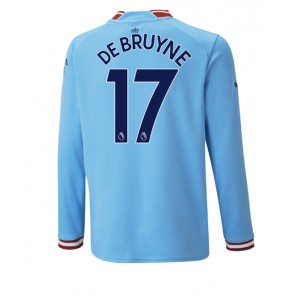 Manchester City Kevin De Bruyne #17 Hemmatröja 2022-23 Långärmad